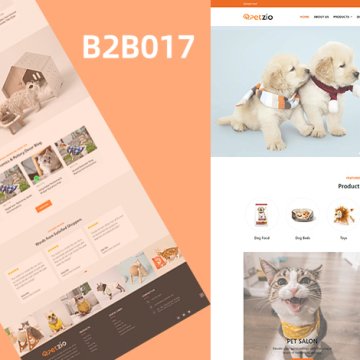 狗粮宠物用品营销模板 B2B017