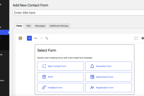 新的 CF7 Blocks 插件将区块（Blocks）引入 Contact Form 7