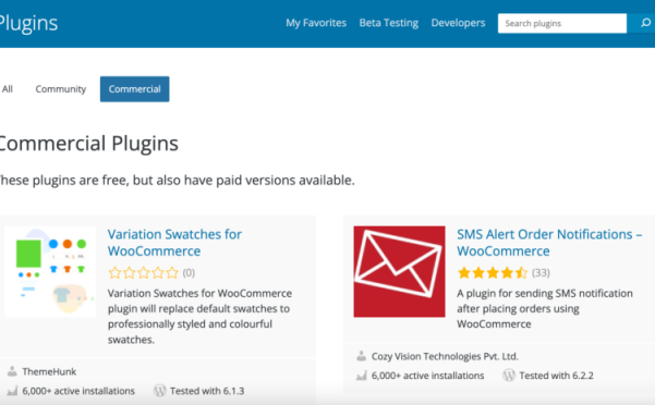 WordPress.org 在插件和主题目录上启用商业和社区过滤器