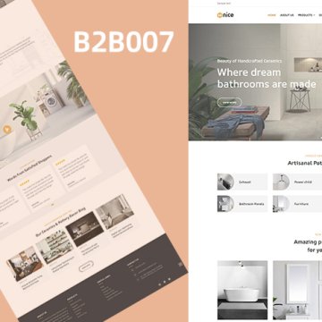 瓷砖厨卫装饰产品营销网站 B2B007