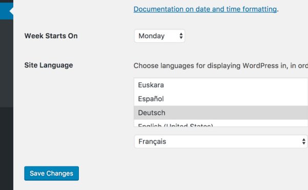 WordPress 首选语言功能是什么，何时可用？