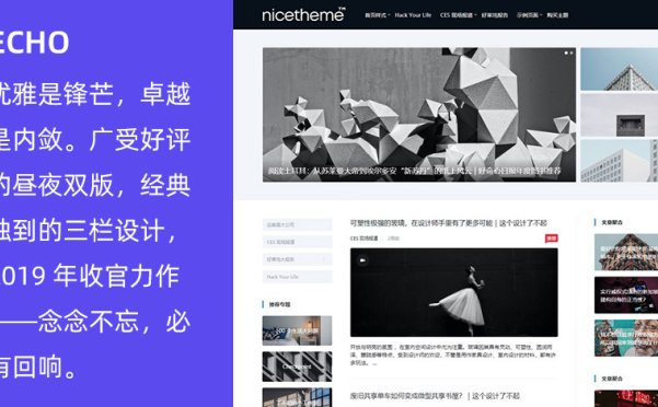 WordPress昼夜双版博客主题 ECHO