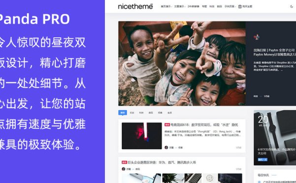 WordPress昼夜双色博客主题 Panda PRO