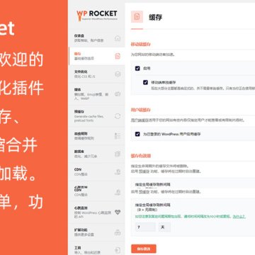 非常棒的WordPress缓存优化插件 WP Rocket